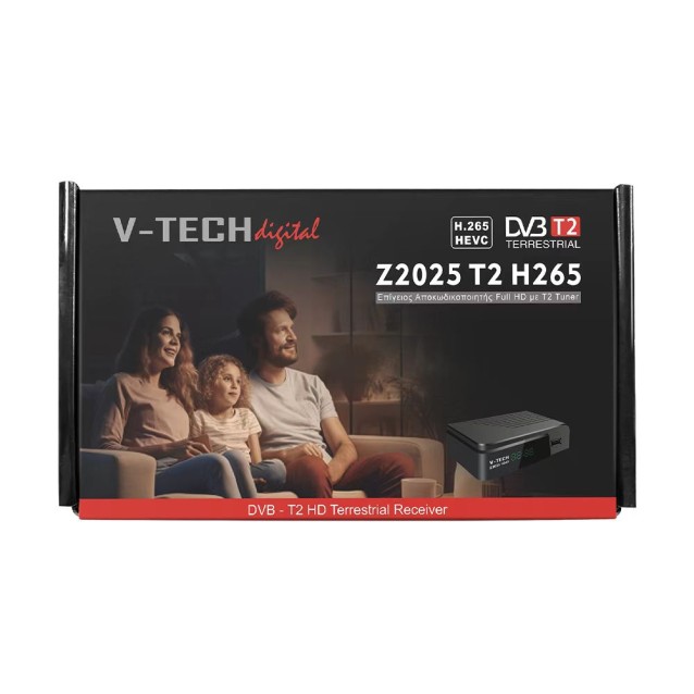 Επίγειος Δέκτης VTECH Z2025 H265 T2 MP