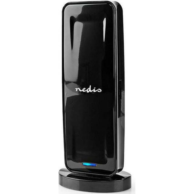 Nedis Εσωτερική Κεραία Τηλεόρασης σε Μαύρο Χρώμα Σύνδεση με Coaxial Καλώδιο (ANIR1504BK700)