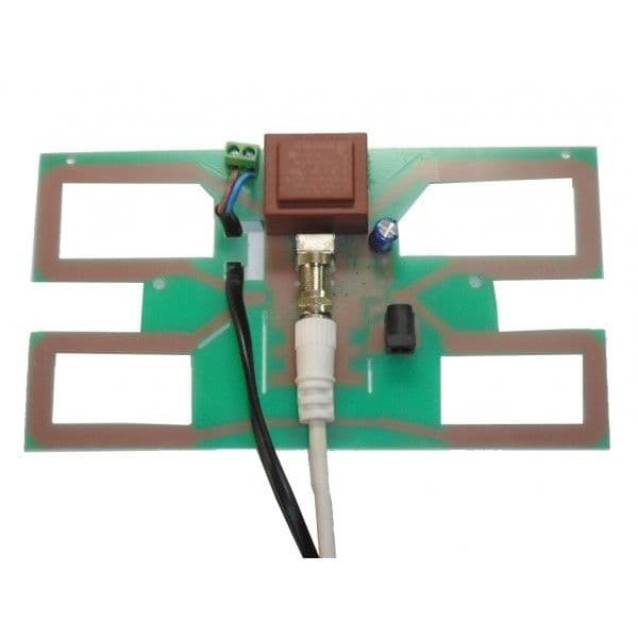 MISTRAL Julia Ψηφιακή εσωτερική Κεραία VHF-UHF-FM Με Ενισχυτή 24dB σε Μαύρο Χρώμα