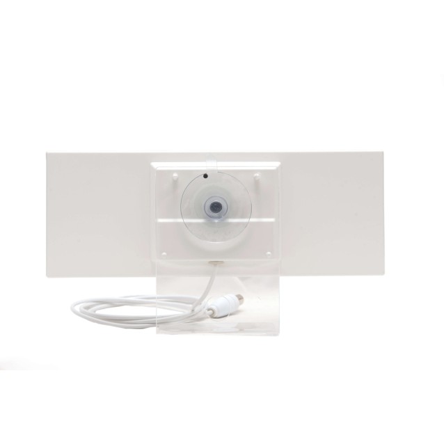 Matel Electronics Anel 3 Εσωτερική Κεραία Τηλεόρασης (δεν απαιτεί τροφοδοσία) σε Λευκό Χρώμα Σύνδεση με Ομοαξονικό Καλώδιο