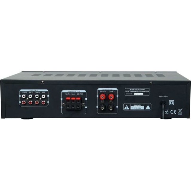 KODA Ενισχυτής με λειτουργία Karaoke React AV-1300 V.2 σε Μαύρο Χρώμα