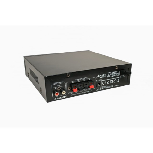 AK-200BT  Στερεοφωνικός ενισχυτής 2x50W με λειτουργία Karaoke , USB , SD , Bluetooth.