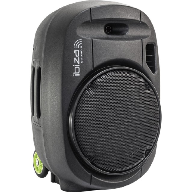 Ibiza Sound PORT12VHF-MKII φορητό τροχήλατο ενεργό ηχείο Bluetooth 12”/30CM με USB-MP3 και 2x VHF μικρόφωνα 350W RMS