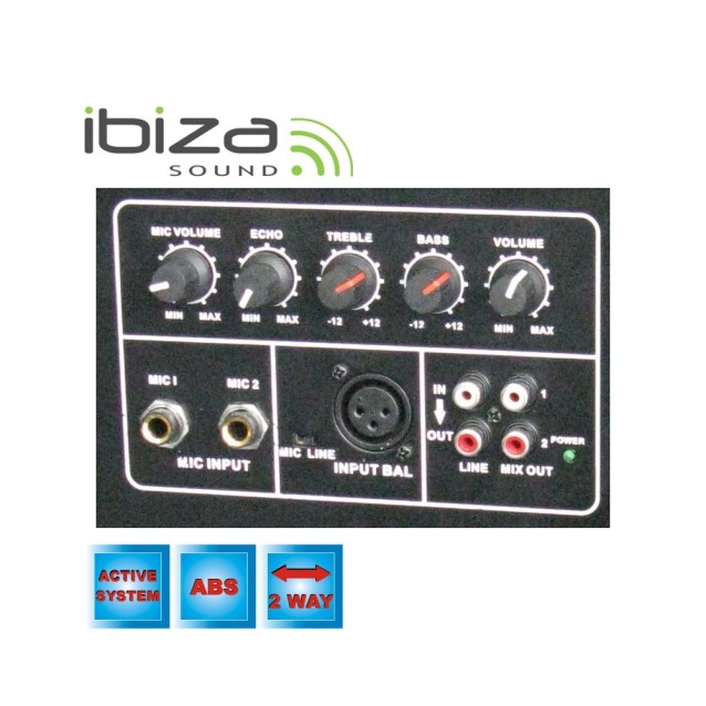 XTK10A Ενεργό Ηχείο 10"/25cm - 300W από την Ibiza Sound