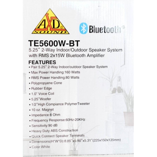 ΤΕ5600-ΒΤ Ζεύγος Ενεργών Ηχείων Bluetooth.