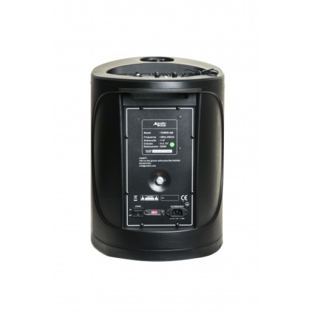 AUDIO CLUB TOWER-400   PA Line Array Speaker Column with Subwoofer  (TWS) . 