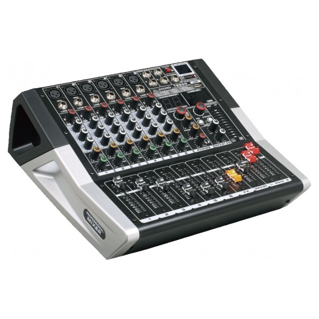 TE600 Αυτοενισχυόμενος μικροφωνικός μίκτης 6 καναλιών