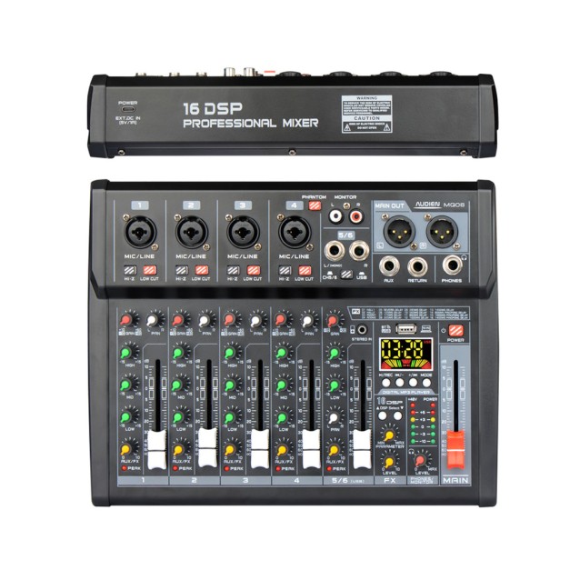 MQ06 ΚΟΝΣΟΛΑ ΗΧΟΥ 6 ΚΑΝΑΛΙΩΝ