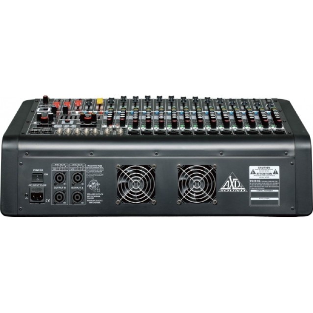 AXD SOUND TE-1200 Αυτοενισχυόμενος Μίκτης 12 καναλιών.