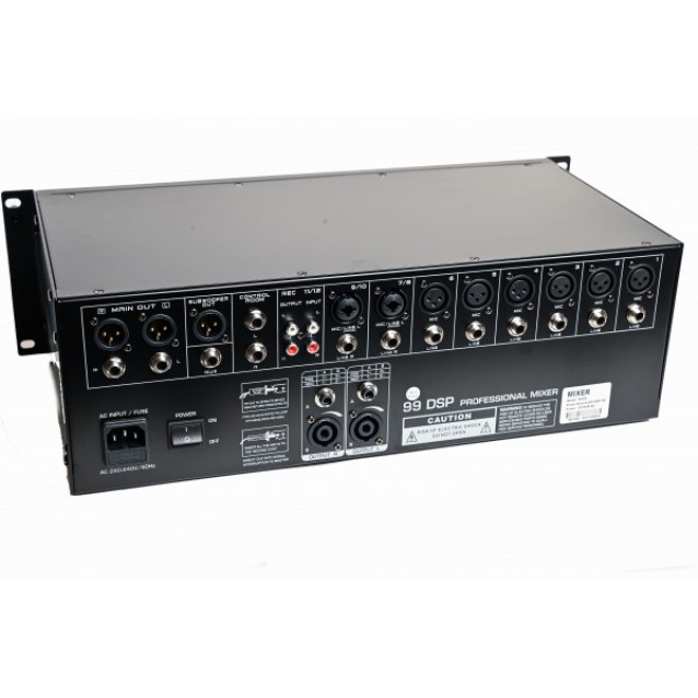 TE350 Αυτοενισχυόμενη κονσόλα 8 καναλιών RAK 2x350W/4Ω με αναπαραγωγή Bluetooth-USB και εγγραφή REC.