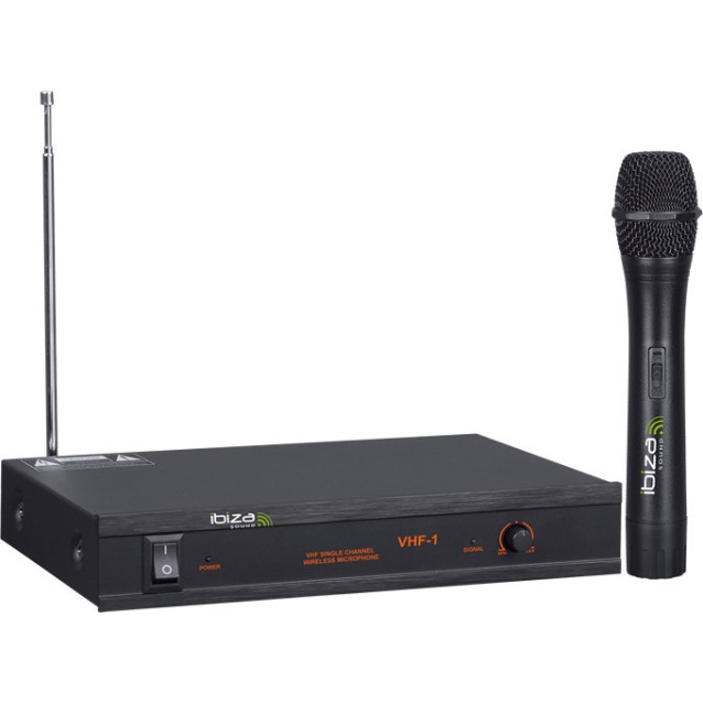 Ibiza VHF1 Ασύρματο Δυναμικό Μικρόφωνο Χειρός VHF Ενός Καναλιού