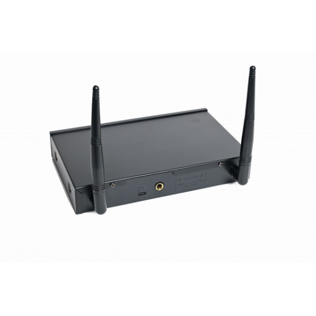 WM20 Dual Wireless UHF Microphone System by Audio Club.