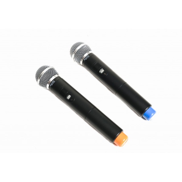 X102 Ασύρματο διπλό μικρόφωνο UHF 48+48 συχνοτήτων.