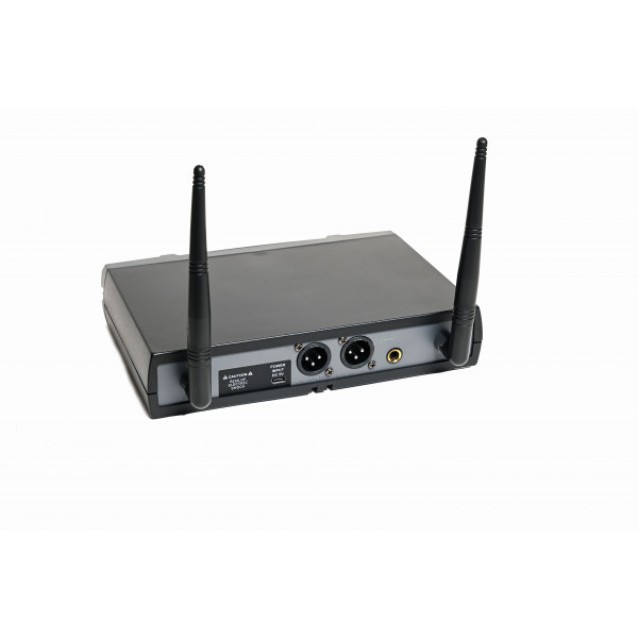 X102 Ασύρματο διπλό μικρόφωνο UHF 48+48 συχνοτήτων.