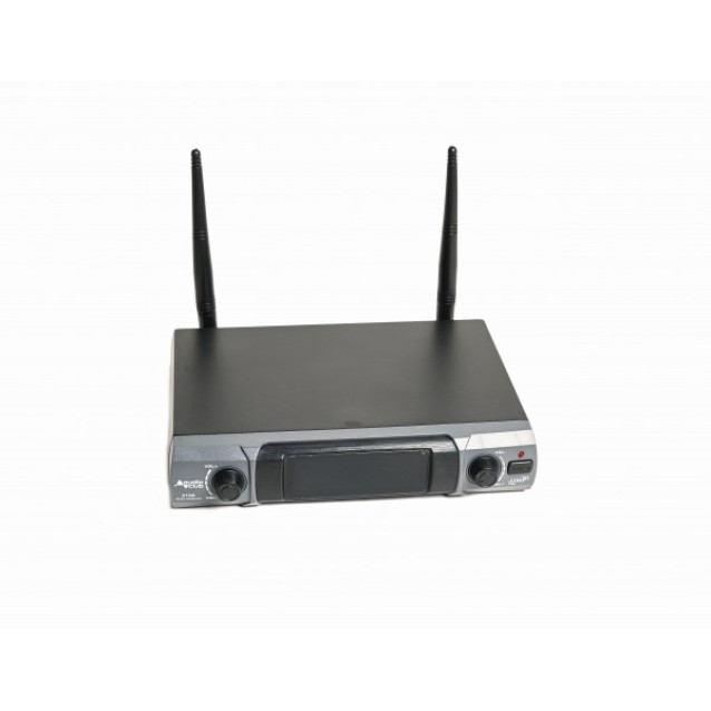 X102 Ασύρματο διπλό μικρόφωνο UHF 48+48 συχνοτήτων.