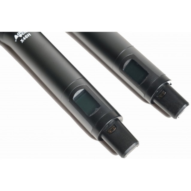 X402 Διπλό Επαγγελματικό  ασύρματο μικρόφωνο UHF-PLL με Rack.