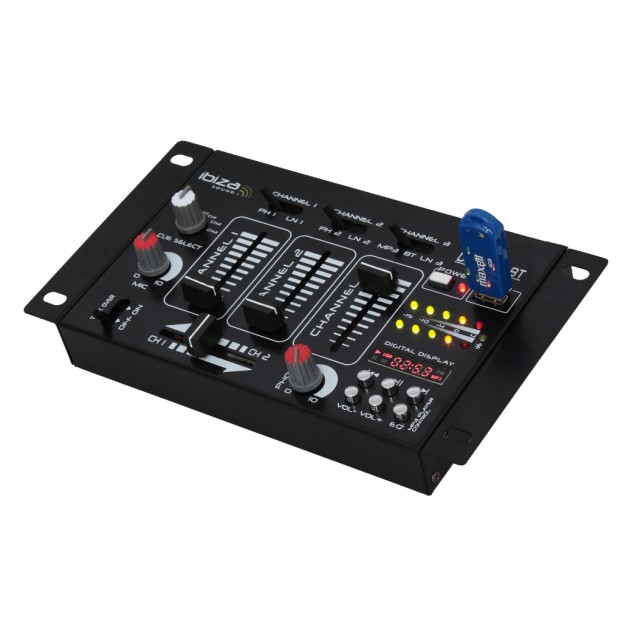 DJ-21 USB-MKII Μίκτης DJ με ψηφιακή οθόνη, 7 εισόδους και 4 κανάλια.