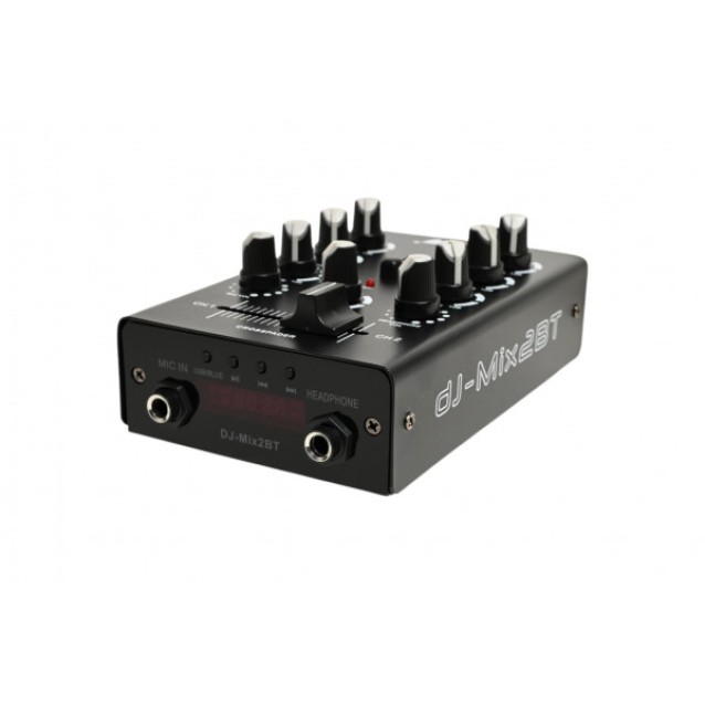 DJ-MIX2BT .   Compact 2κάναλος DJ mixer με Bluetooth και USB playback.