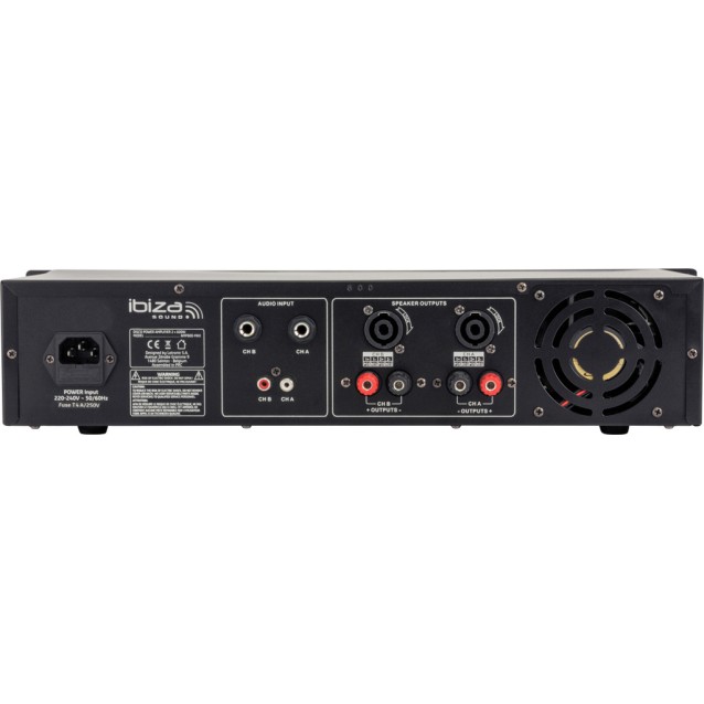 Ibiza AMP300-MKII Τελικός Ενισχυτής Ισχύος 2 x 240Watt Max @ 4Ohm