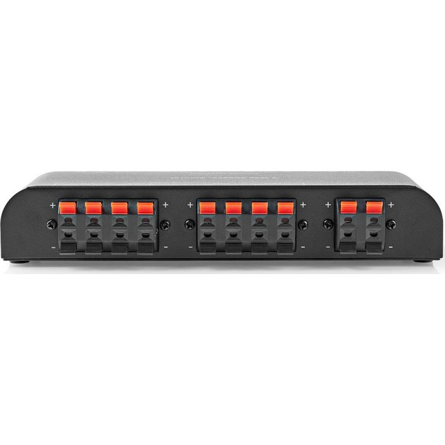 Nedis ASWI2604BK - Συσκευή για σύνδεση 4 σετ ηχείων 4-16 Ω, σε 1 ενισχυτή