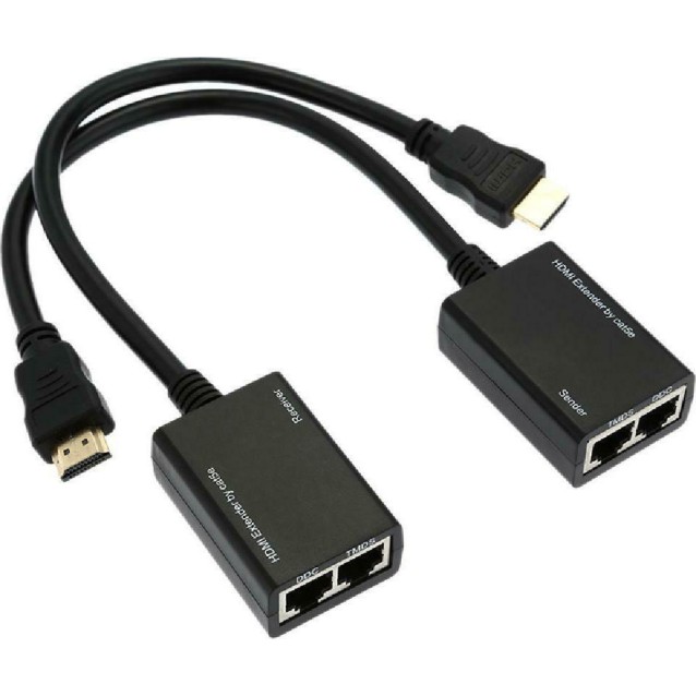 POWERTECH HDMI video extender CAB-H078 μέσω καλωδίου RJ45, 1080p, 30m