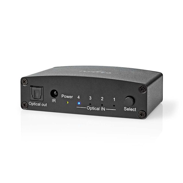 NEDIS ASWI2514BK/Switch 4 εισόδων TosLink σε μια έξοδο TosLink