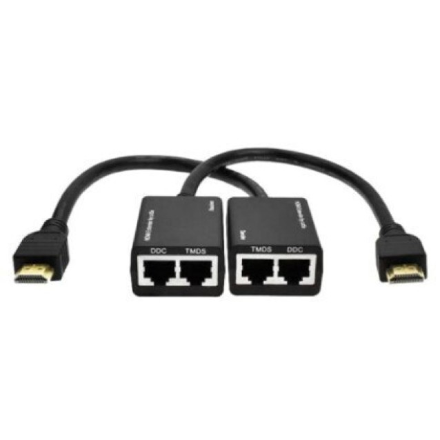 POWERTECH HDMI video extender CAB-H078 μέσω καλωδίου RJ45, 1080p, 30m