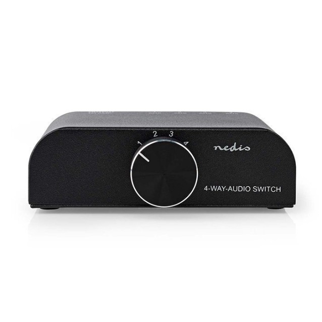 NEDIS ASWI2424AT Switch 4 συσκευών ήχου σε μία μόνο (AUX) είσοδο ενισχυτή