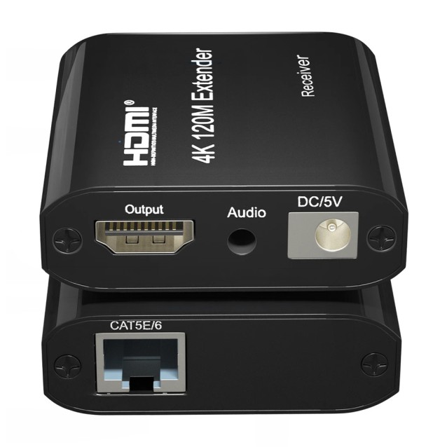 POWERTECH HDMI video extender CAB-H195 μέσω καλωδίου RJ45, 4K/30Hz, με loop, έως 120m