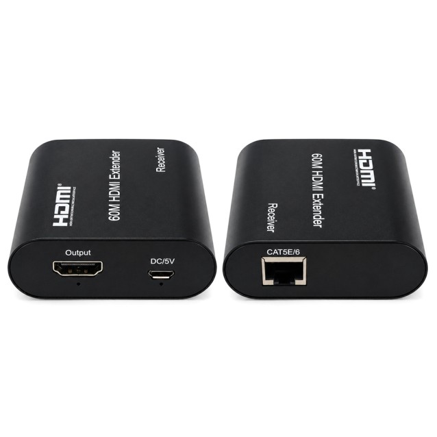 POWERTECH HDMI video extender CAB-H204 μέσω καλωδίου RJ45, 1080p/60Hz, με loop, έως 120m