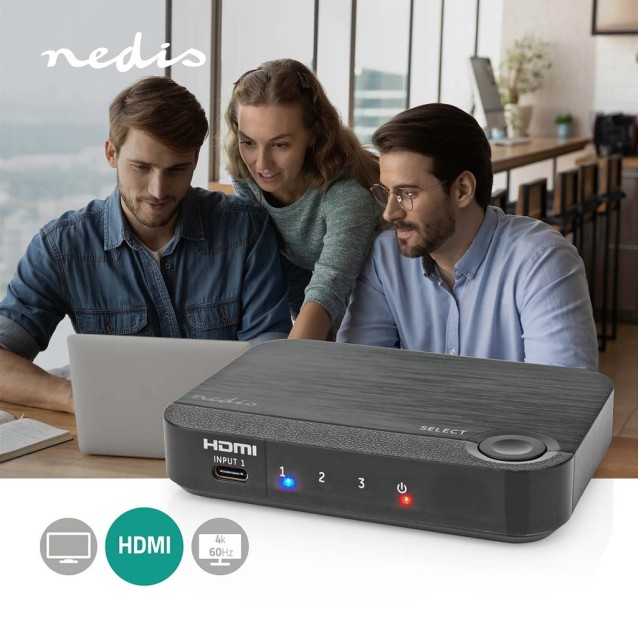 Μετατροπέας / Switch USB-C και 2x HDMI σε HDMI.