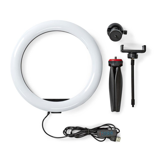 Ring Light 10" (26 cm) με 120 λάμπες LED και τρίποδο στήριξης.