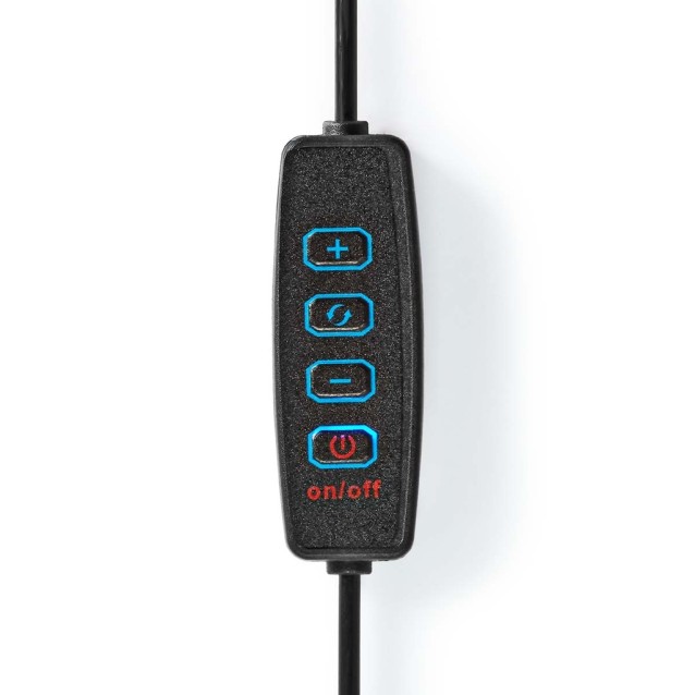 Ring Light 10" (26 cm) με 120 λάμπες LED και επιτραπέζια βάση στήριξης.