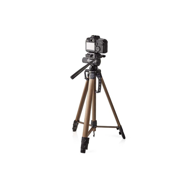 Τρίποδο αλουμινίου με max ύψος 161 cm για φωτογραφικές μηχανές και βιντεοκάμερες.