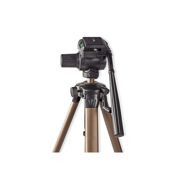 Τρίποδο αλουμινίου με max ύψος 161 cm για φωτογραφικές μηχανές και βιντεοκάμερες.