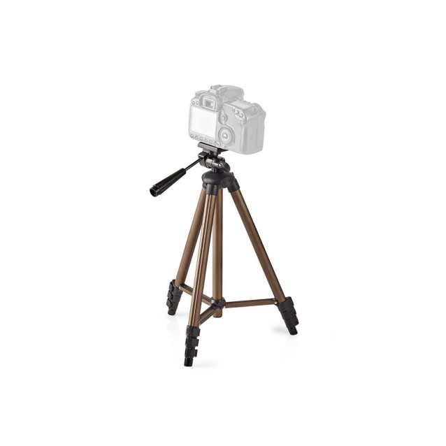 Τρίποδο αλουμινίου με max ύψος 128 cm για φωτογραφικές μηχανές και βιντεοκάμερες.