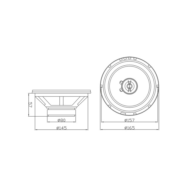 Μεγάφωνο Αυτοκινήτου 6.5″ 150W/4Ω