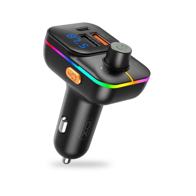 XO BCC09 FM TRANSMITER PD 25W ΜΕ RGB LIGHT