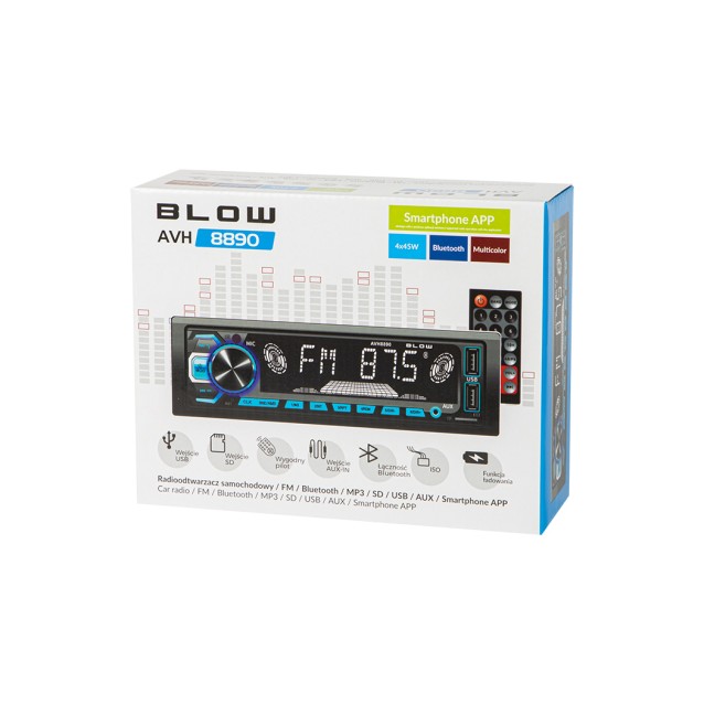 Ραδιόφωνο αυτοκινήτου AVH-8890 MP3-Bluetooth με τηλεχειριστήριο BLOW