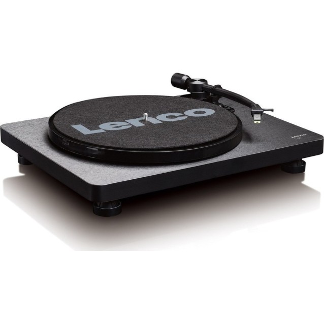 LENCO L-30BK Πικάπ με λειτουργία μετατροπής MP3 και βύσμα EE/UK, σε μαύρο χρώμα