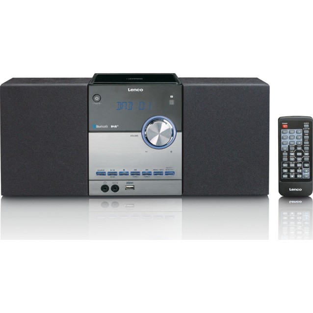 LENCO MC-150 Mini Hi-Fi με CD player, DAB+ FM ράδιο, σύνδεση Bluetooth και αναπαραγωγή από USB stick, 20W.