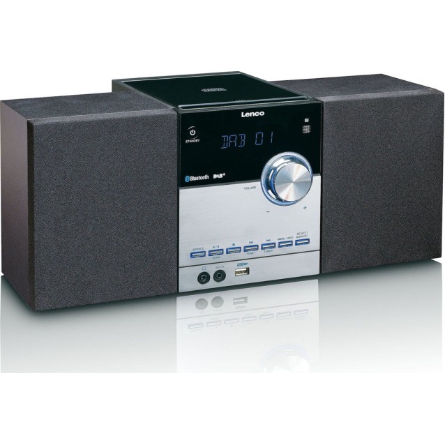 LENCO MC-150 Mini Hi-Fi με CD player, DAB+ FM ράδιο, σύνδεση Bluetooth και αναπαραγωγή από USB stick, 20W.