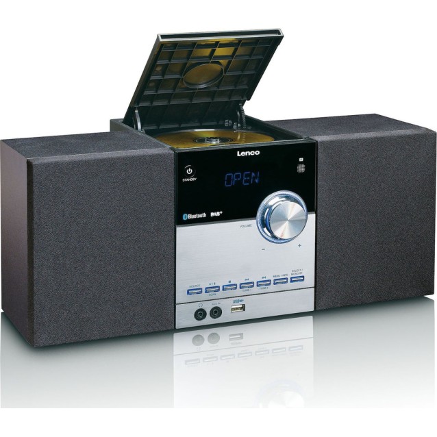 LENCO MC-150 Mini Hi-Fi με CD player, DAB+ FM ράδιο, σύνδεση Bluetooth και αναπαραγωγή από USB stick, 20W.