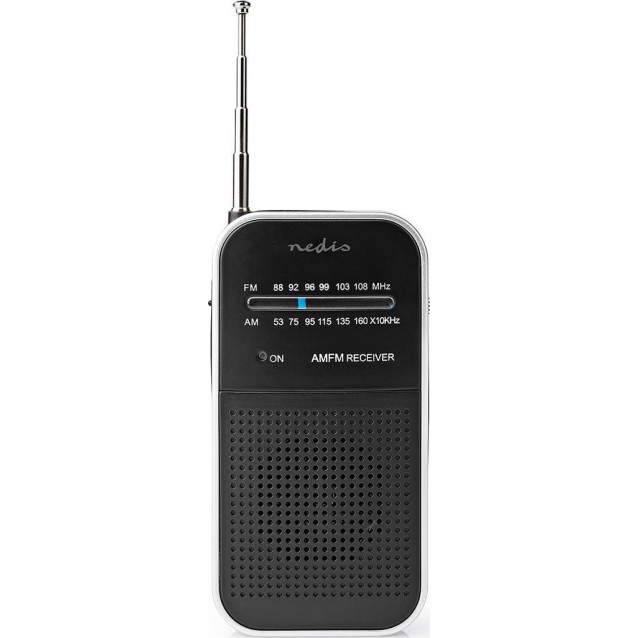 Nedis RDFM1110 Ραδιοφωνάκι Μπαταρίας Ασημί Silver/Black