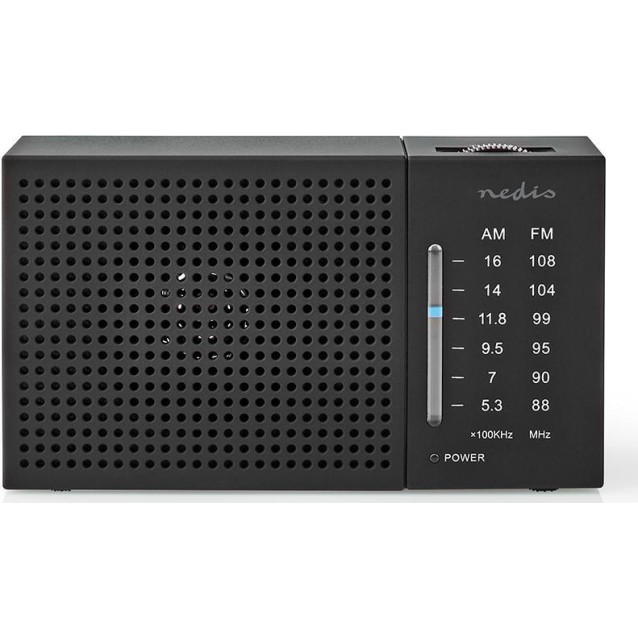 Nedis RDFM1200 Ραδιοφωνάκι Μπαταρίας Μαύρο Black