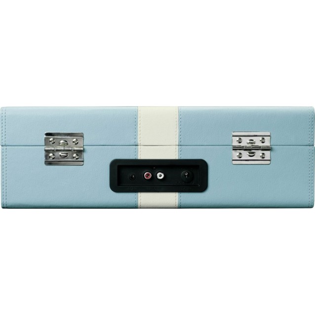 LENCO CLASSIC PHONO TT-110BUWH Πικάπ με Bluetooth, ενσωματωμένα ηχεία 3W και βαλίτσα μεταφοράς, σε γαλάζιο / λευκό χρώμα.