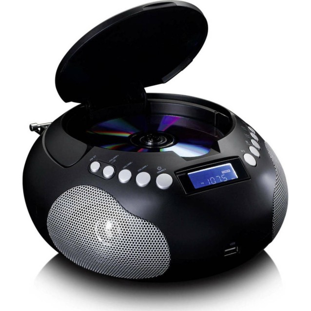 LENCO SCD-331BK Φορητό ραδιόφωνο με CD / USB / MP3 / Aux / Bluetooth και οθόνη LCD