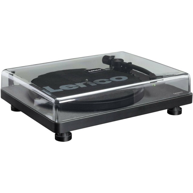 LENCO L-30BK Πικάπ με λειτουργία μετατροπής MP3 και βύσμα EE/UK, σε μαύρο χρώμα