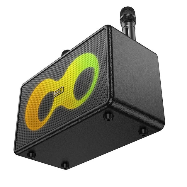 HOCO HA8 AVE ΑΣΥΡΜΑΤΟ ΜΕ ΔΙΠΛΟ ΜΙΚΡΟΦΩΝΟ BLUETOOYH SPEAKER, MAYΡΟ