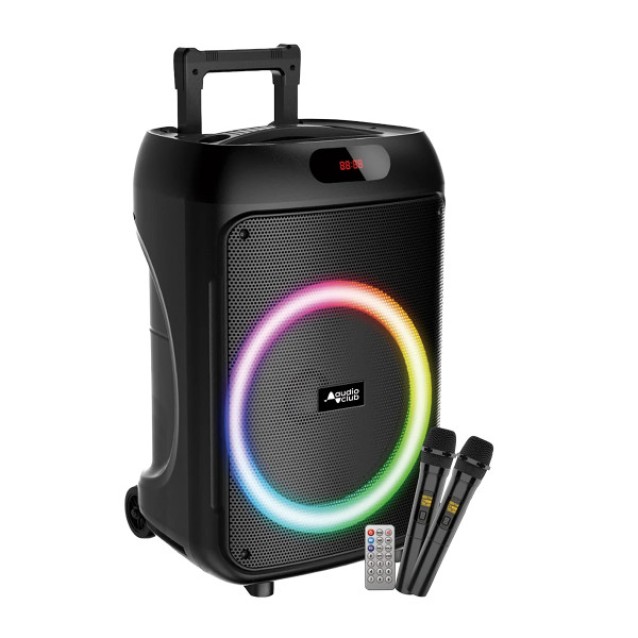 MOOV-DISCO12LED-ΦΟΡΗΤΟ ΑΥΤΟΕΝΙΣΧΥΟΜΕΝΟ ΗΧΕΙΟ BT ΜΕ ΔΥΟ ΑΣΥΡΜΑΤΑ ΜΙΚΡΟΦΩΝΑ.